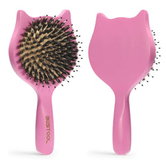 BESTOOL small travel hair brush pink for quick detangling and easy styling on the go.
