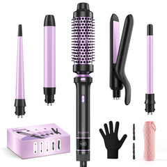 BESTOPE PRO 5-in-1 curling iron set shown as an all-in-one styling kit for versatile looks.