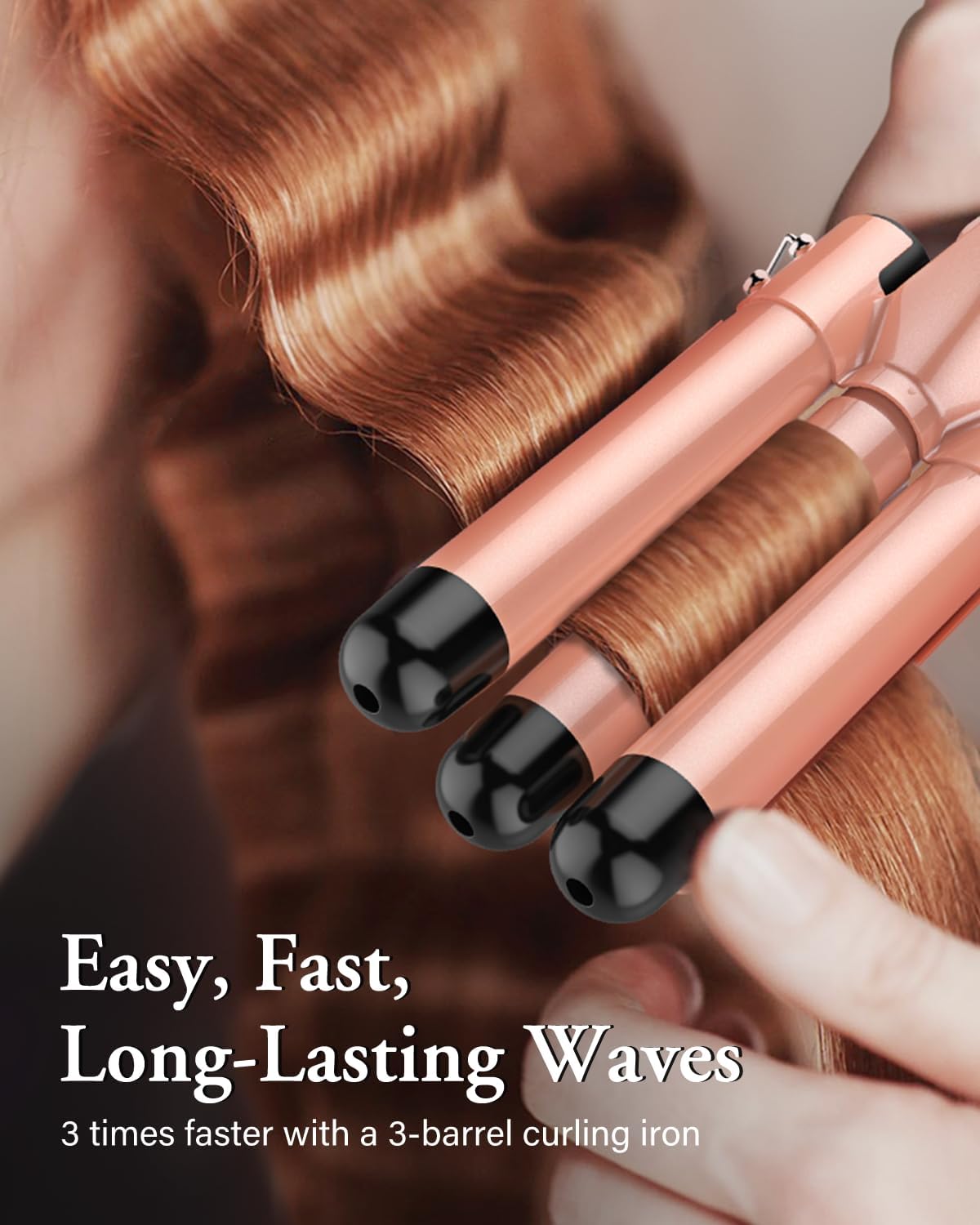 BESTOPE PRO curling-iron 30s heats up quickly for fast styling.
