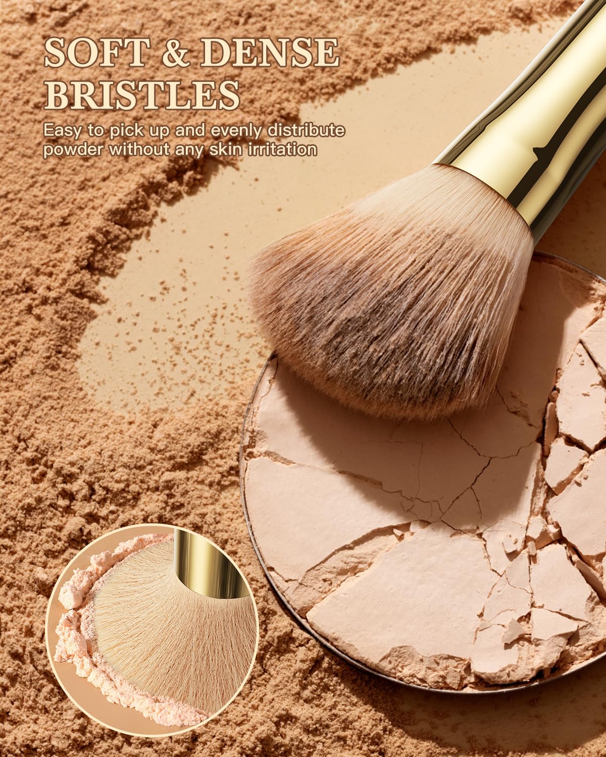 BESTOPE PRO double-ended brush supports versatile foundation to concealer transitions