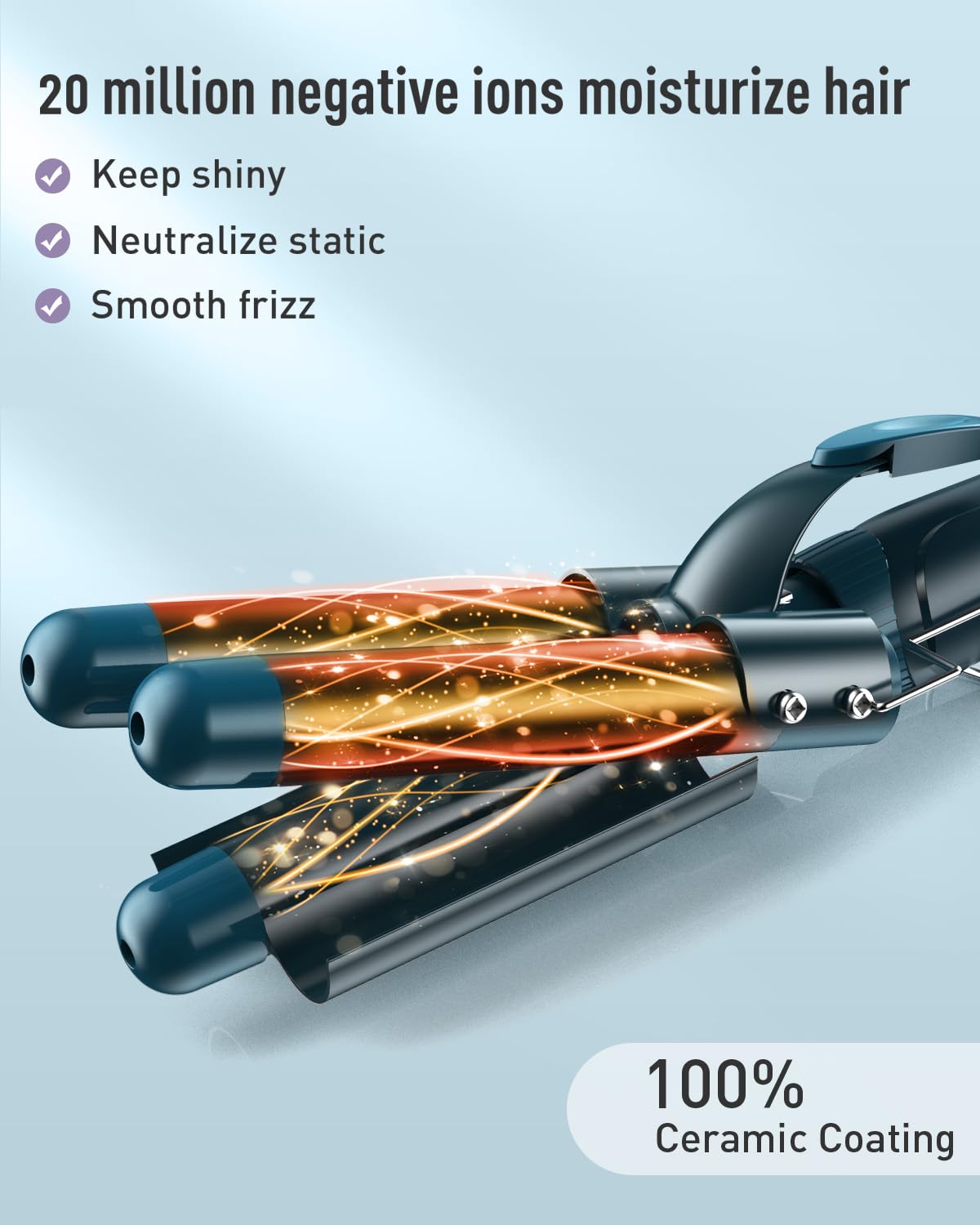 BESTOPE PRO Waver quick-heat 30 seconds enables fast salon-like curls.