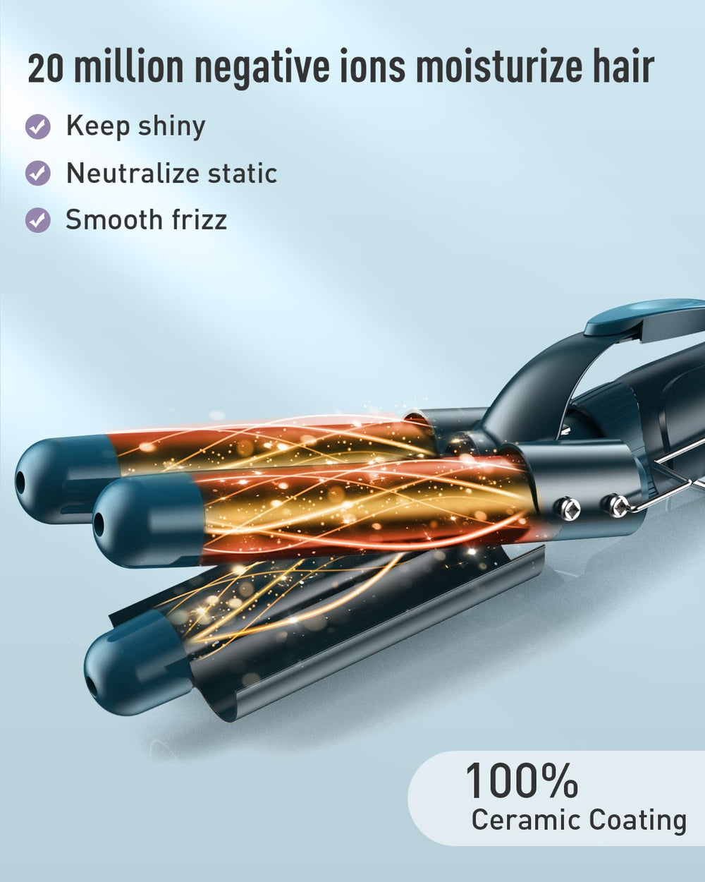 BESTOPE PRO Waver quick-heat 30 seconds enables fast salon-like curls.