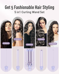 BESTOPE PRO waver three-barrel attachment close-up ensures even heat across sections.