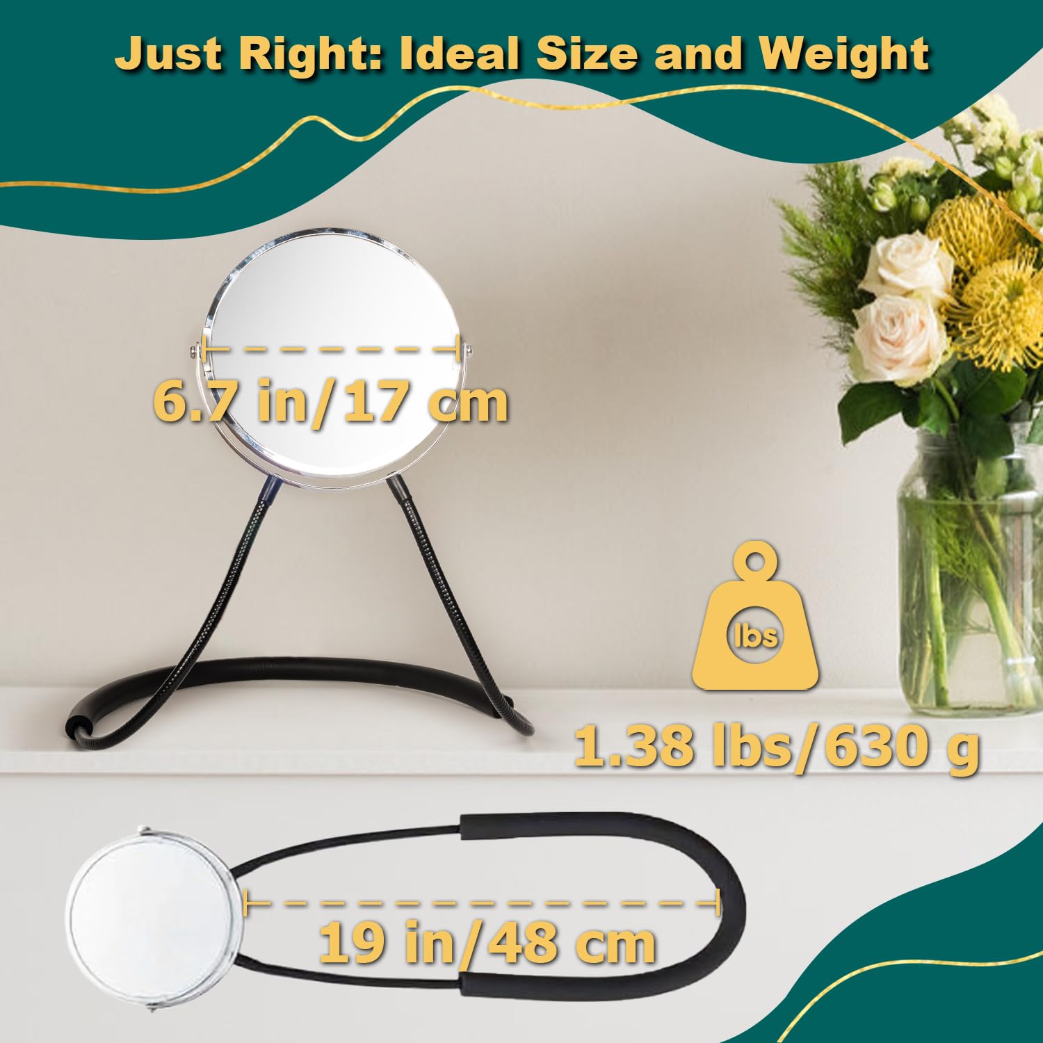 BESZONE true glass distortion-free reflection for accurate grooming.