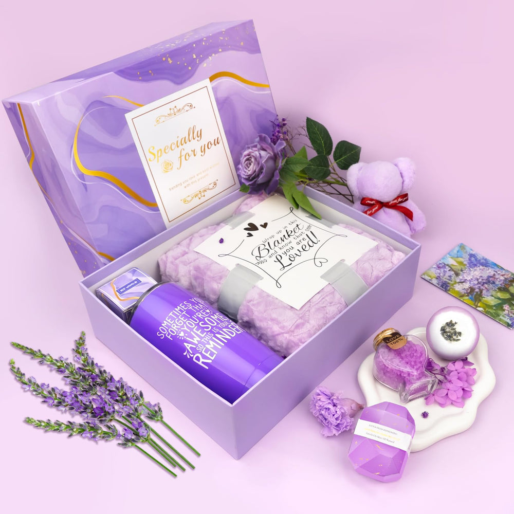 Betem Lavender Blanket and Plush Socks cozy setup for warmth and comfort