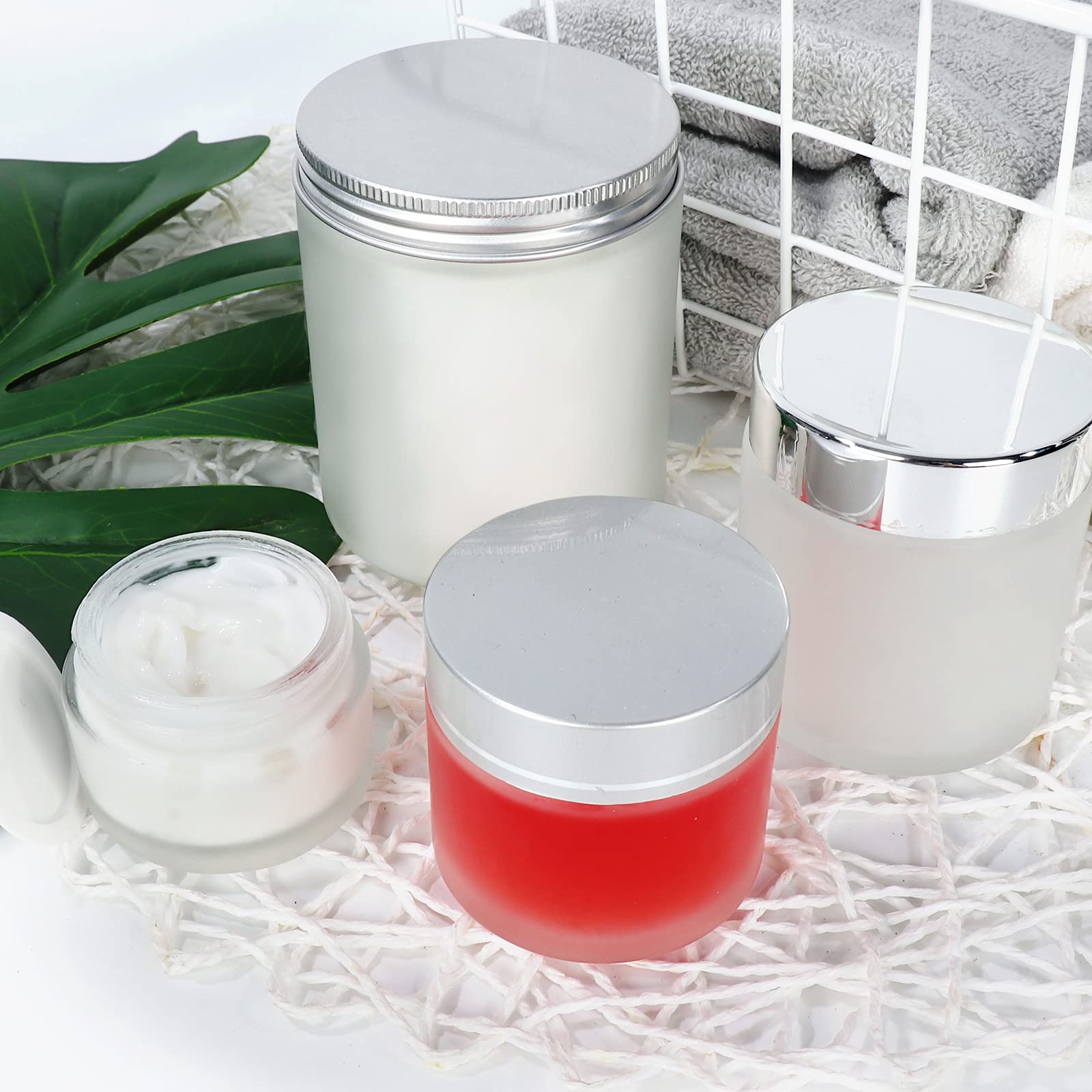 Betrome 2oz jars suitable for candles scrubs and lotions at home or trips.