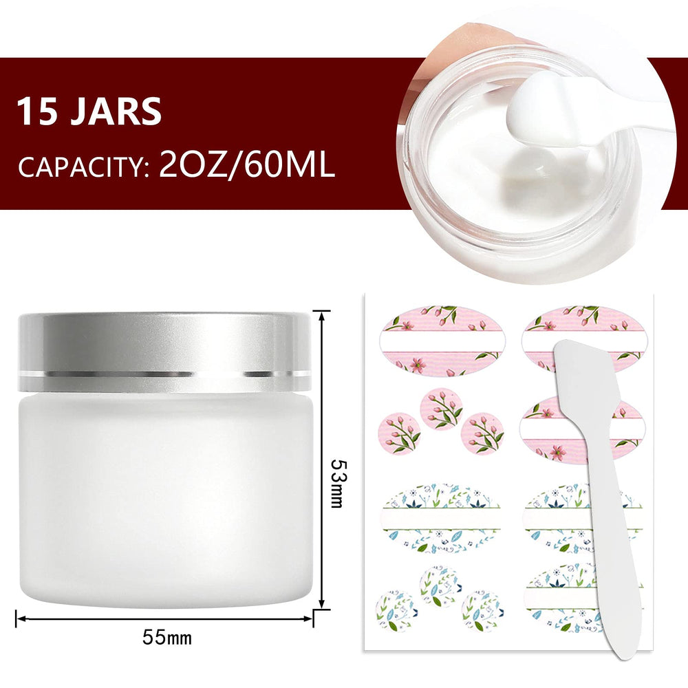 Betrome jars with silver lids demonstrating a travel-friendly seal.