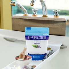 Better Bath Better Body USP Grade Epsom Salt dissolves quickly for fast relaxation.
