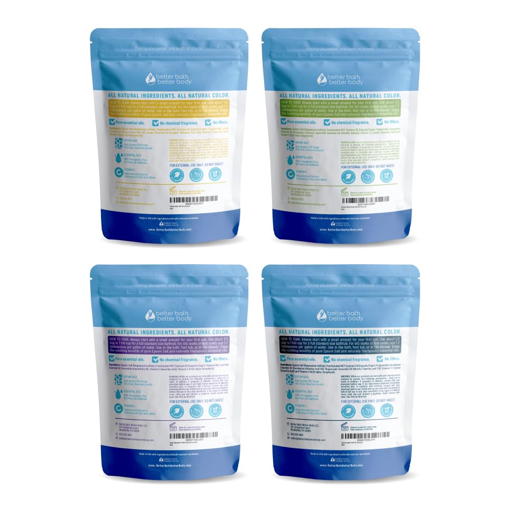 Better Bath Better Body sampler with bamboo scoop, convenient self-care ritual.