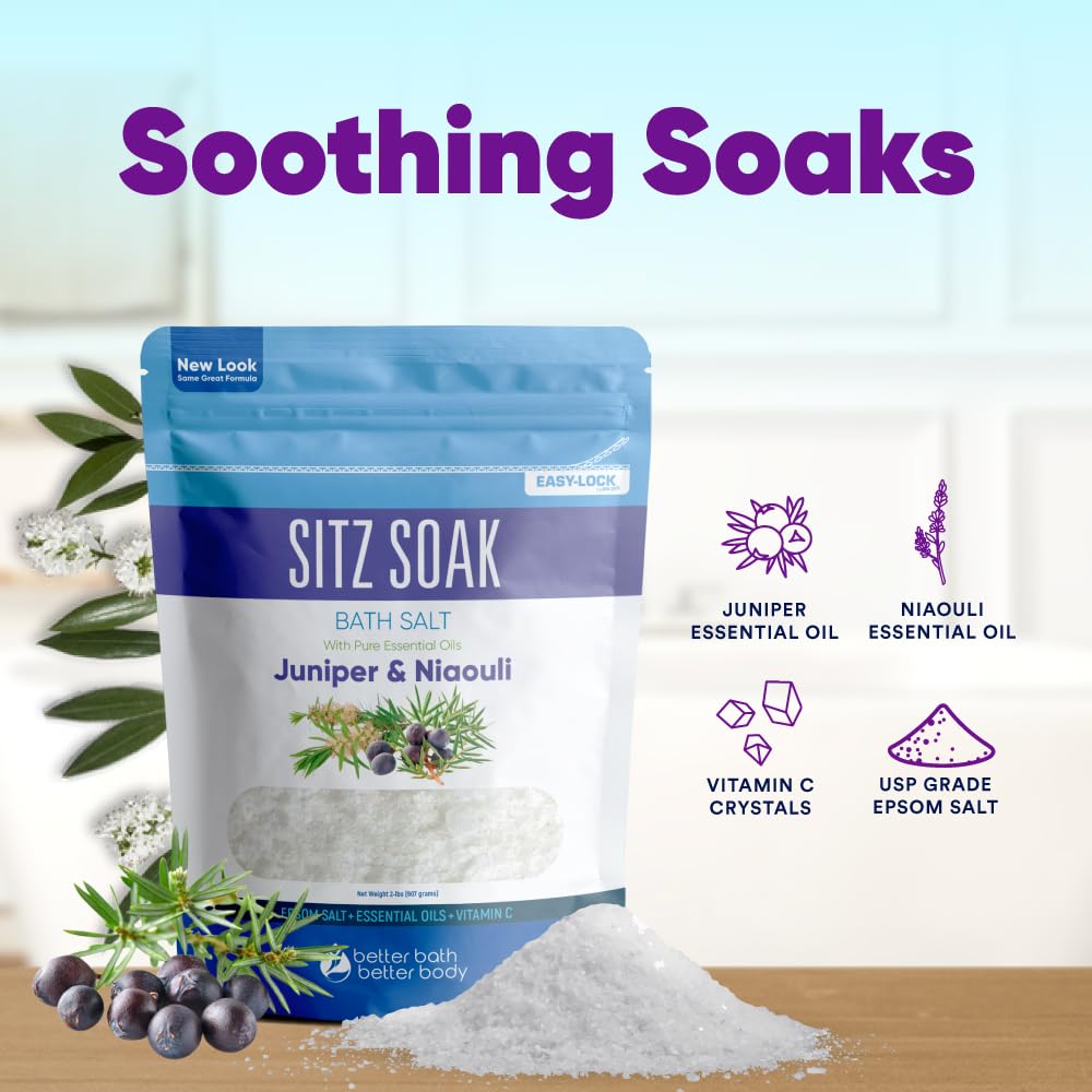 Better Bath Better Body Sitz Bath Soak 32 oz size graphic highlighting value.