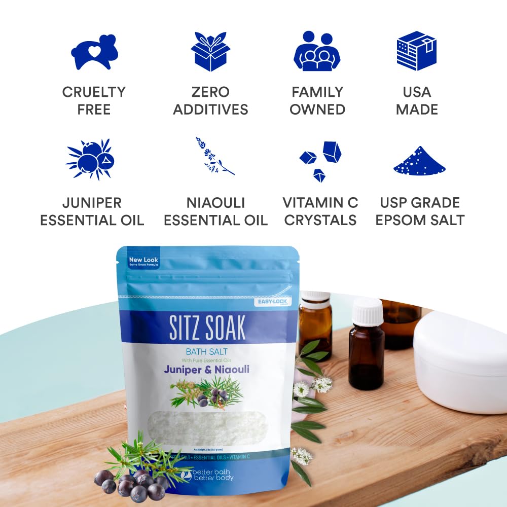Better Bath Better Body Sitz Bath Soak made in USA for quality and origin.