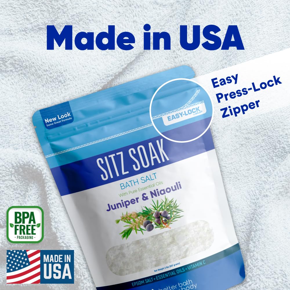 Better Bath Better Body Sitz Bath Soak packaging opened for inspection of seal.