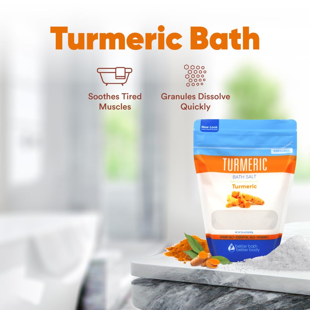 Better Bath Better Body vitamin C crystals and vitamin E oil for a cleansed bath water feel.