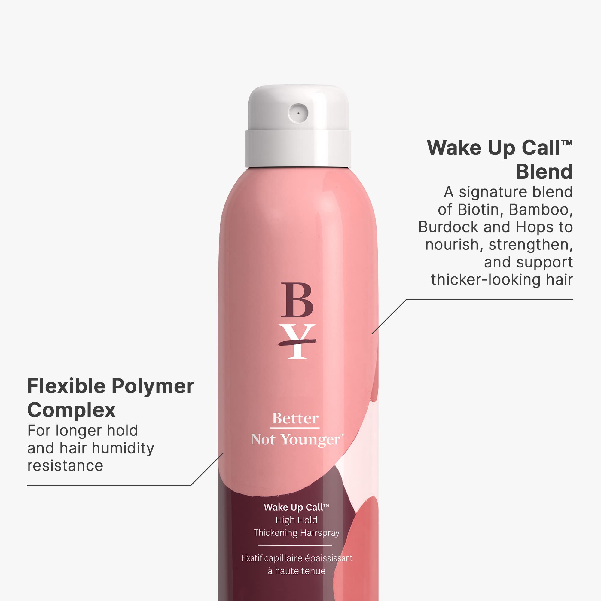Biotin and Bamboo close-up highlights stronger strands from Better Not Younger.