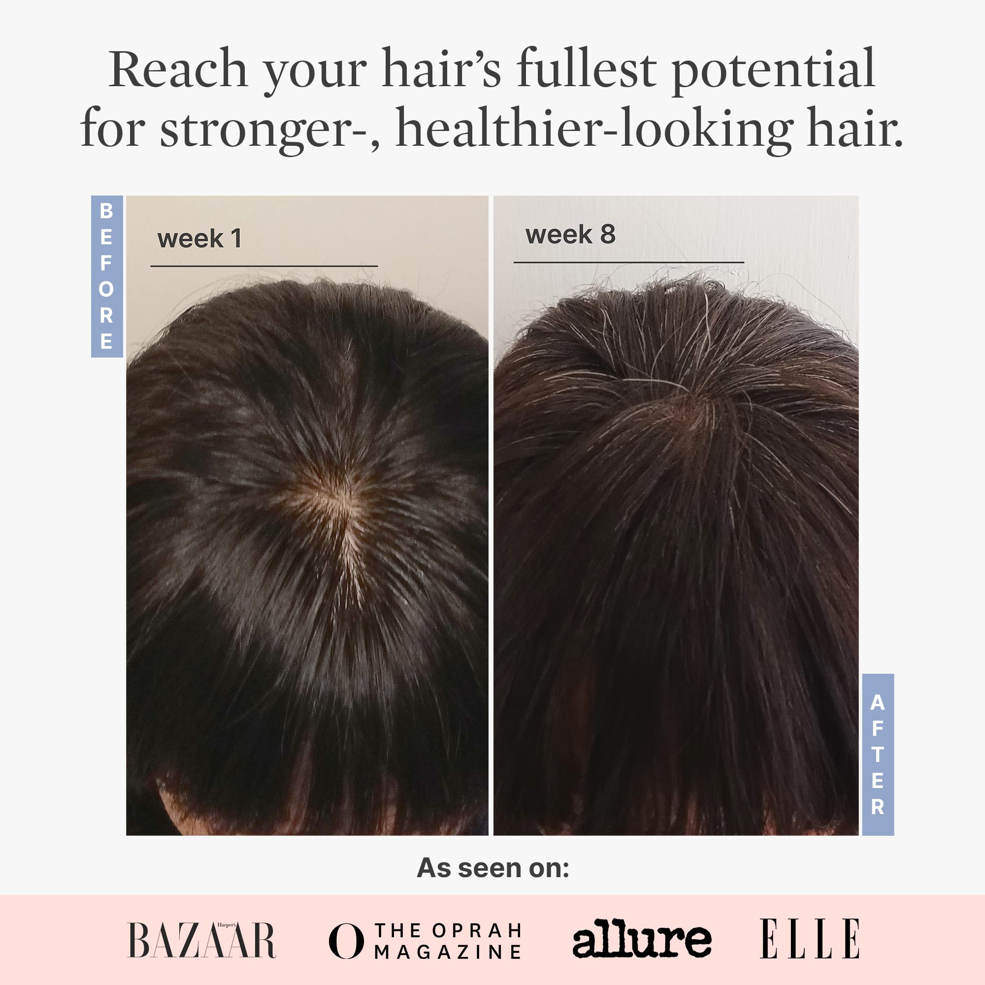 Better Not Younger Superpower+ Serum biotin ingredient focus emphasizes nourishment for healthy-looking hair
