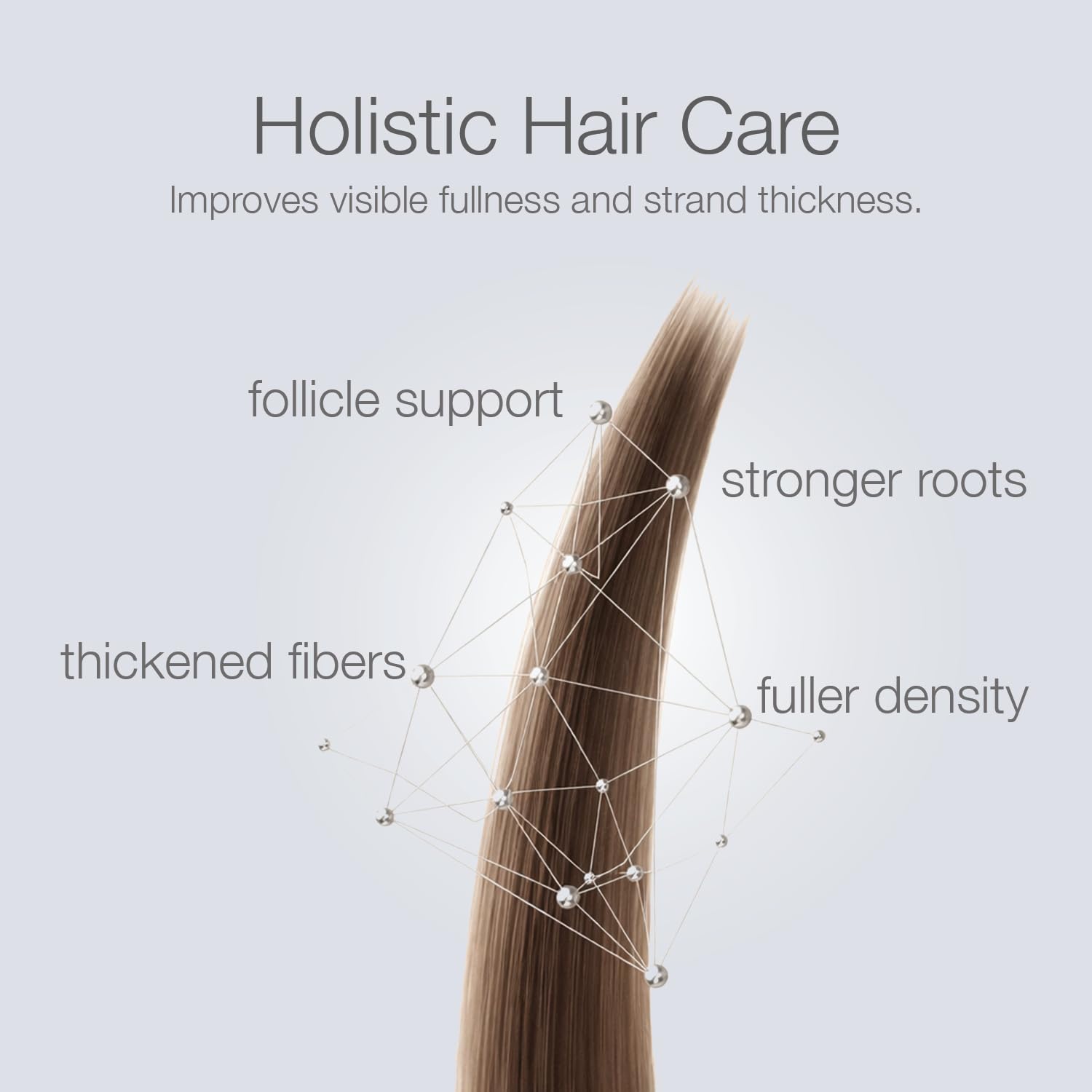 Better Not Younger applying serum on scalp demonstrating targeted coverage