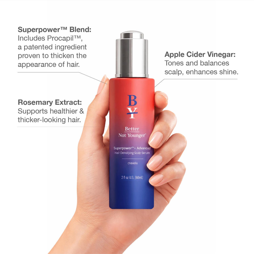 Better Not Younger dropper dispensing serum highlighting controlled application