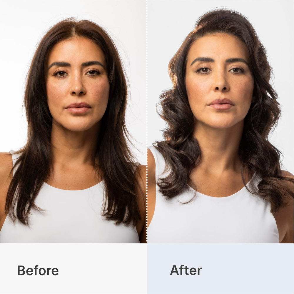 Better Not Younger mousse lifts thinning hair with natural fullness.