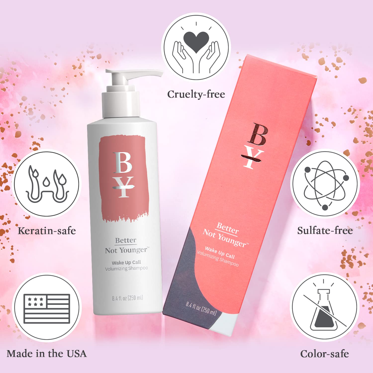 Better Not Younger Wake Up Call thinning hair benefit shows fuller-looking roots