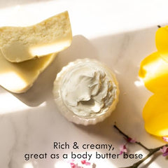 Better Shea Butter body butter application for dry skin
