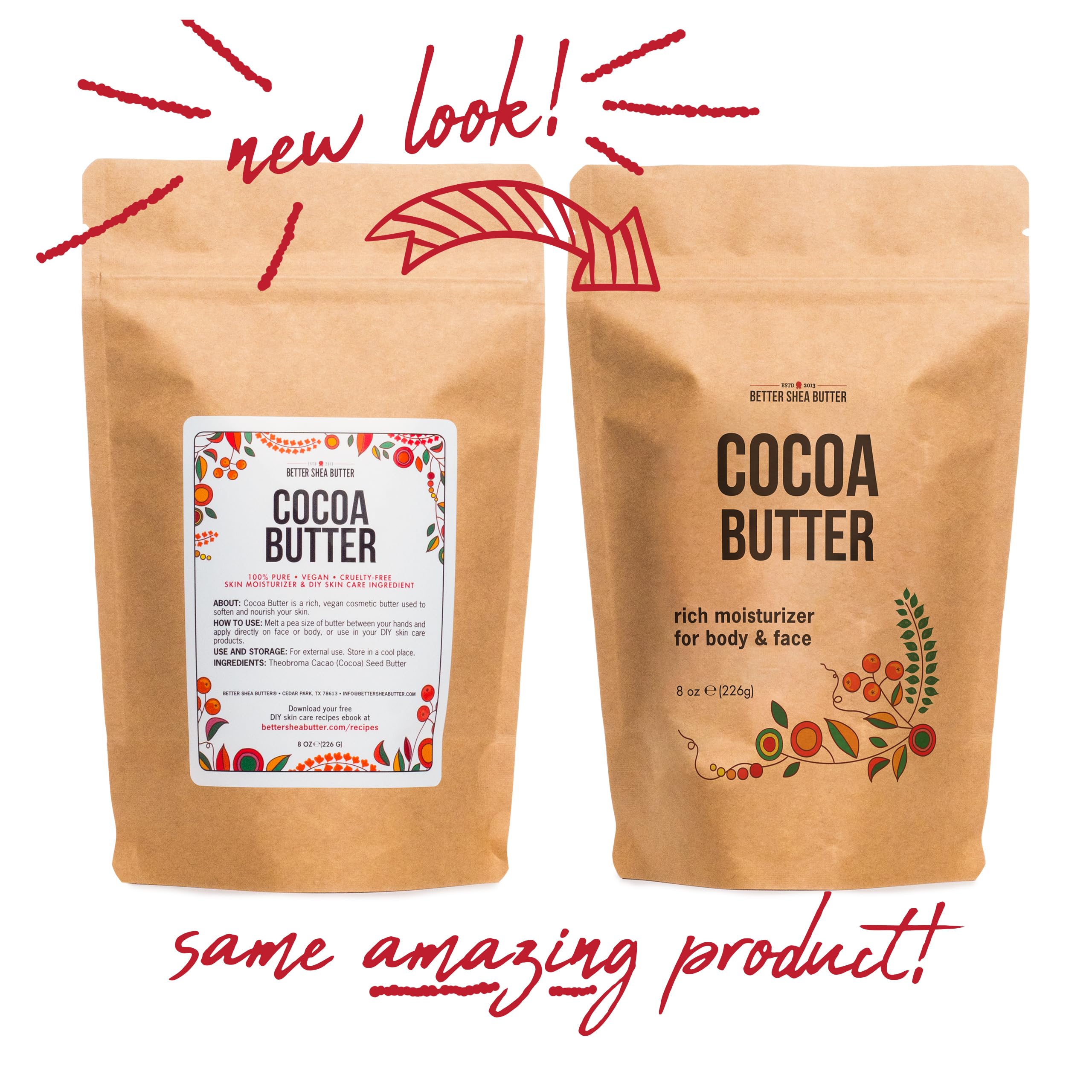 Better Shea Butter cocoa butter supports soap making and lip balms.