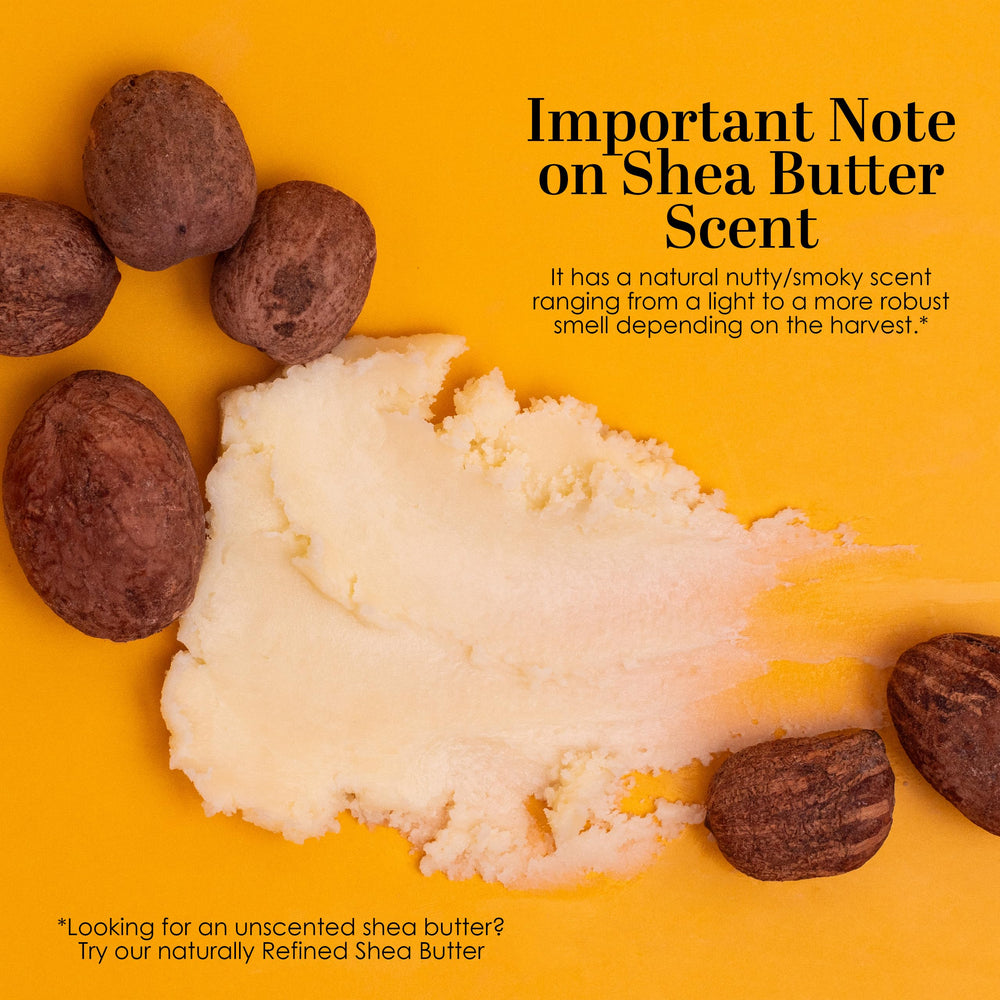 Better Shea Butter color variation highlights natural, smoky aroma.