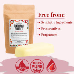 Better Shea Butter Cupuacu Butter natural chocolate scent for skincare routine.