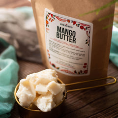 Closeup of Better Shea Butter Mango Butter showing creamy texture.