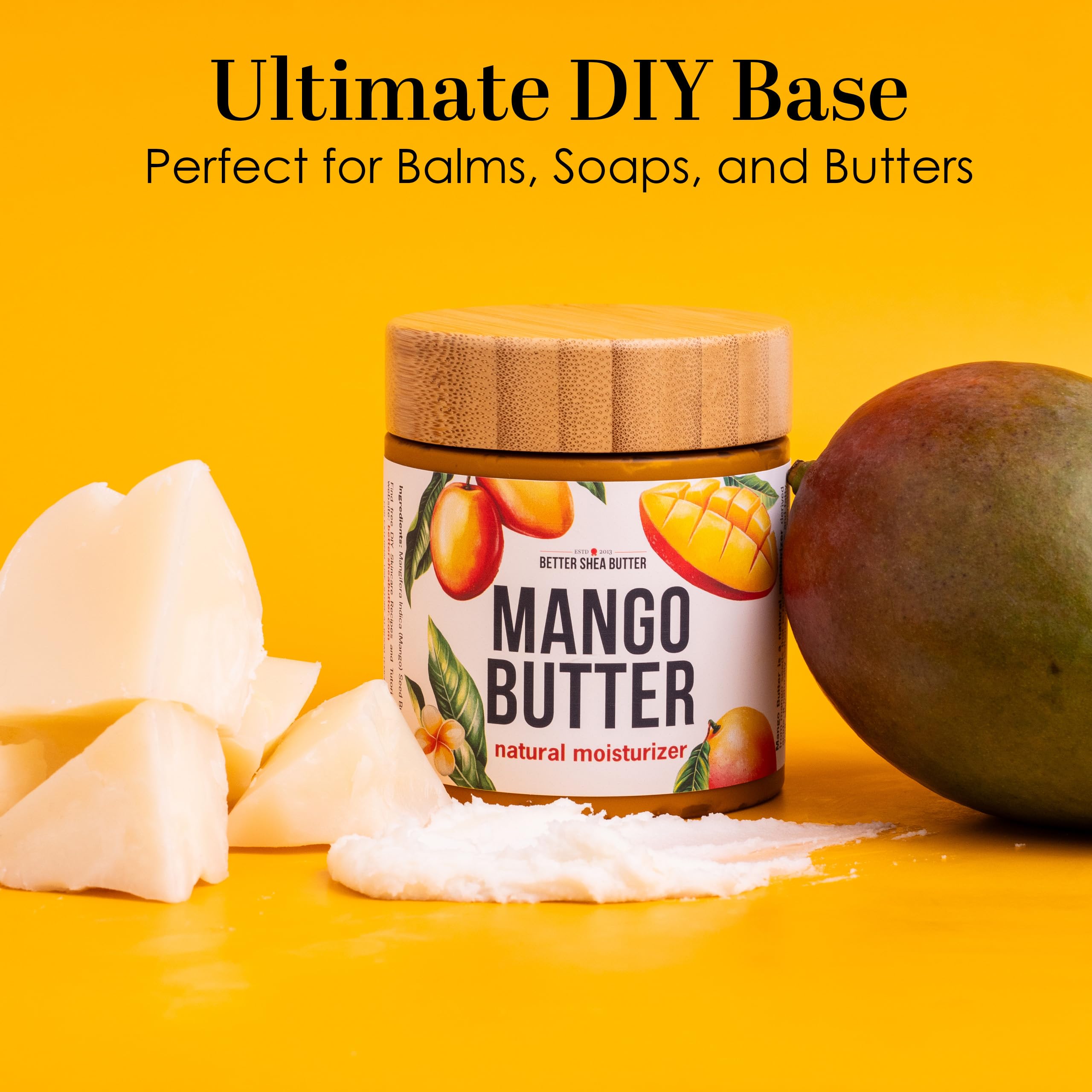 Better Shea Butter mango butter application on skin demonstrates hydrating properties