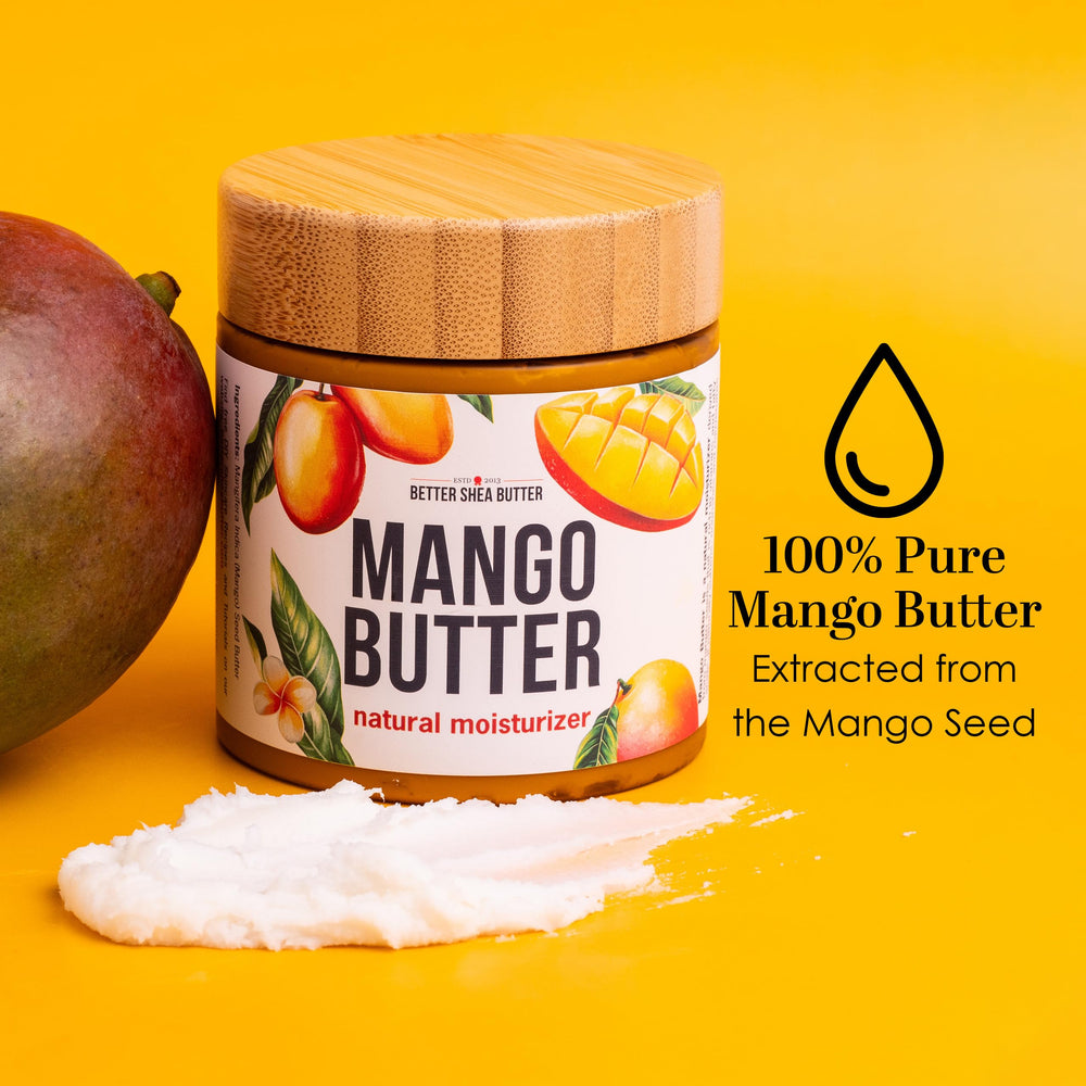 Better Shea Butter mango butter cream texture shows silky, easy-to-spread consistency