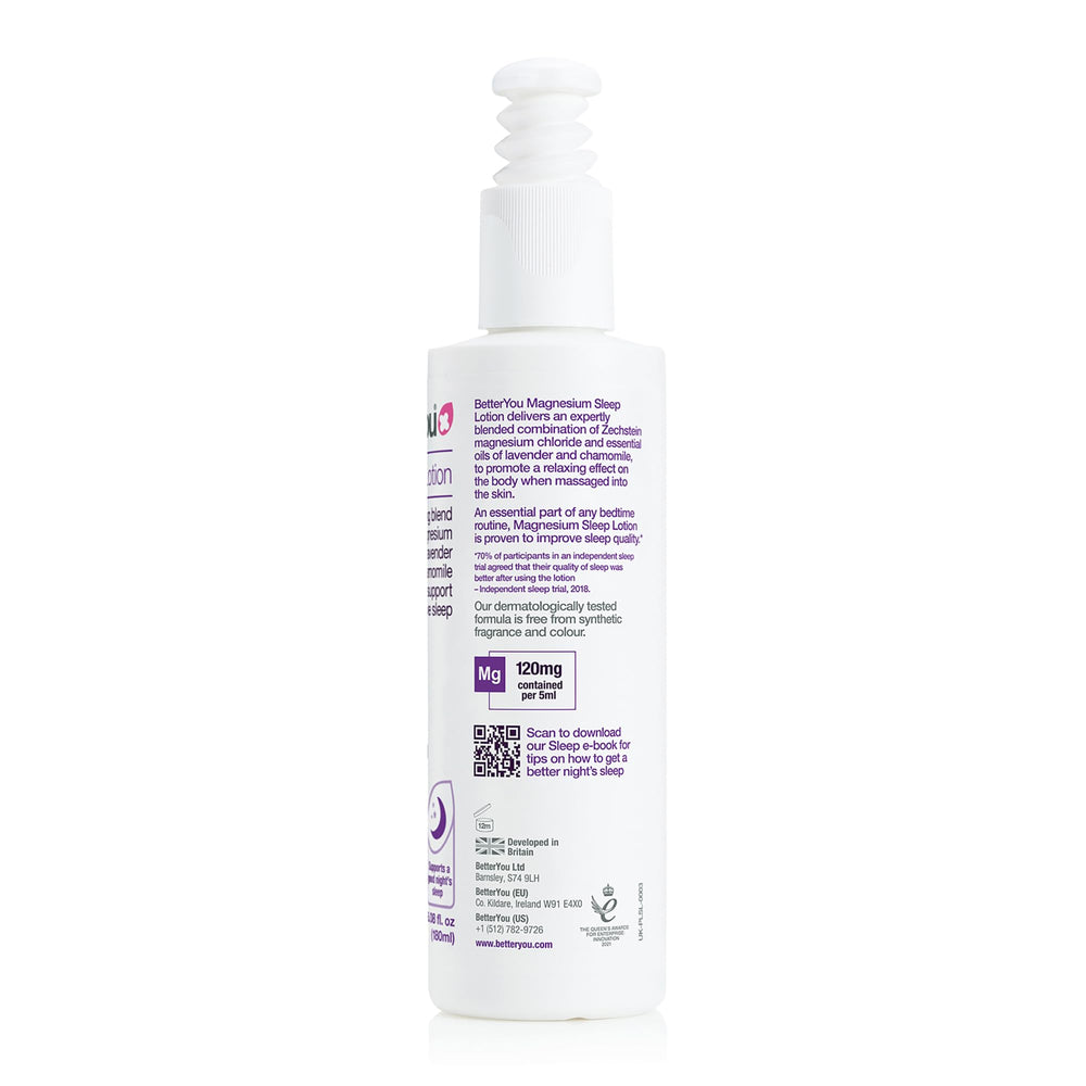 BetterYou product imagery with chamomile suggests calm routines and relaxation.