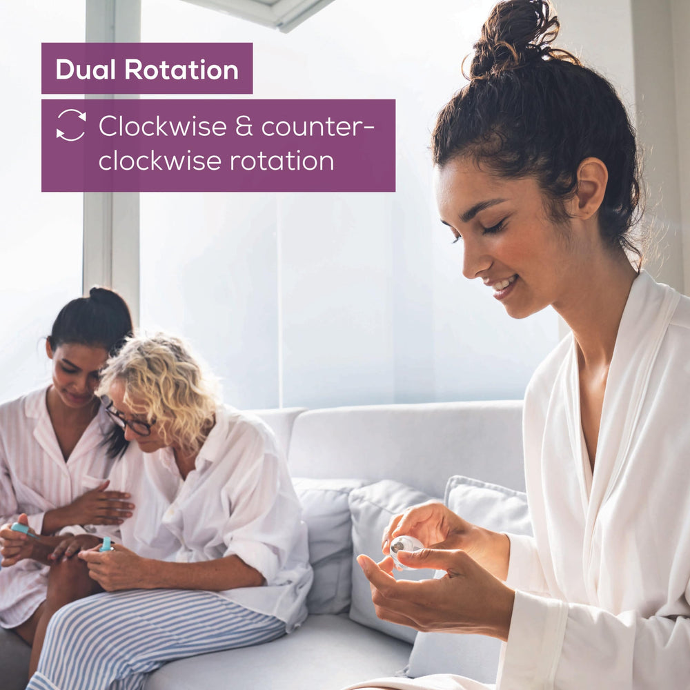 Beurer MP32 rotation control showing clockwise and counterclockwise option