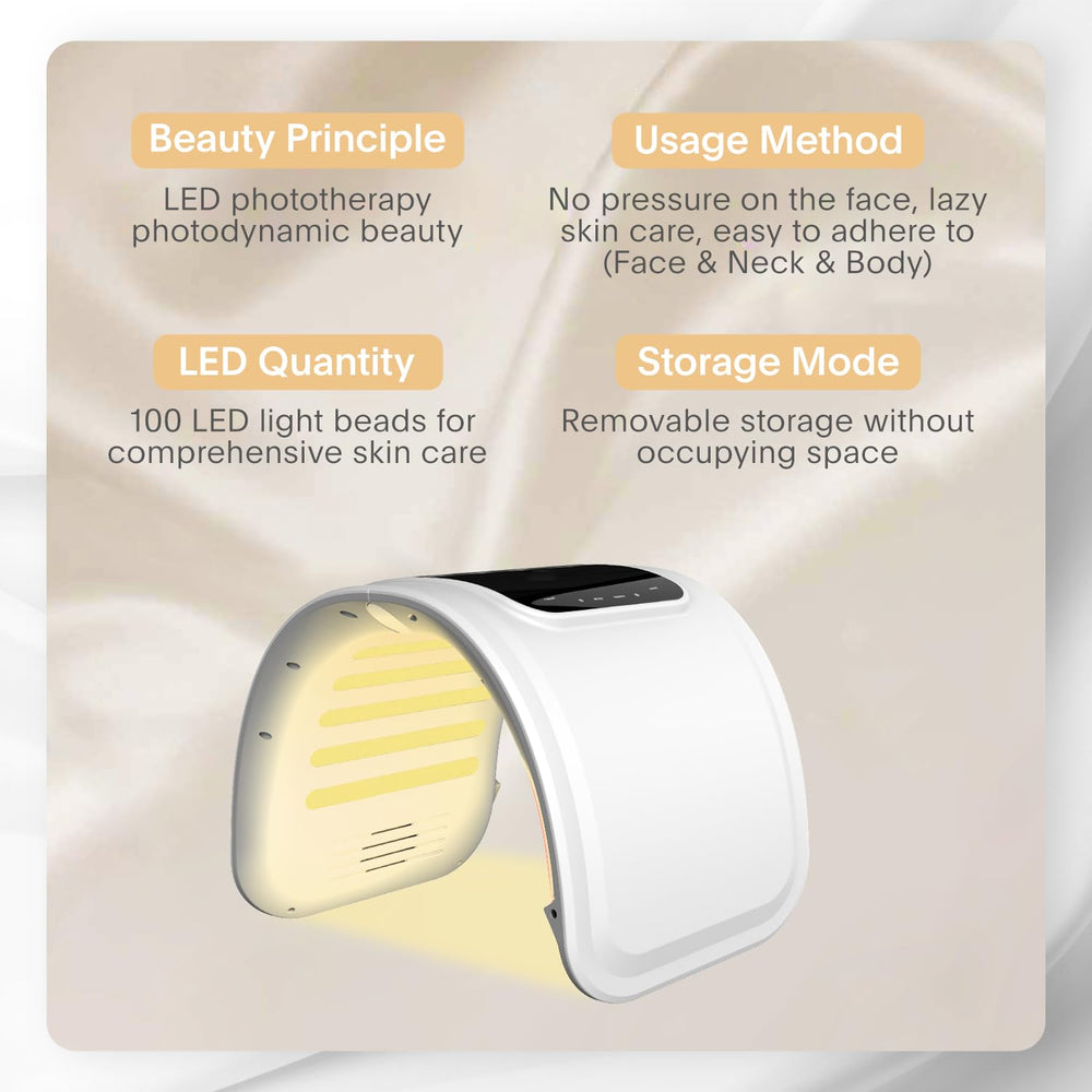 Beuwe eye protection worn with the LED face mask.