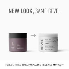 Bevel hands applying beard balm pomade for smooth, controlled shine.