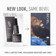 Bevel beard softener application enhances softness for easier styling.