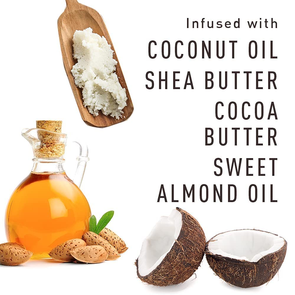 Bevel cocoa butter ingredient close-up for conditioning and resilience.