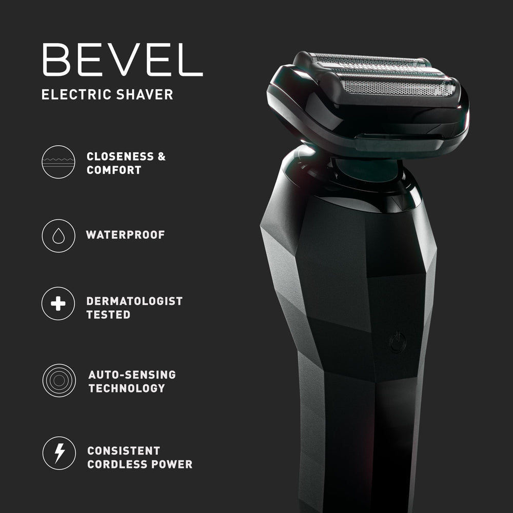 Bevel fast-charge delivers a full shave in 5 minutes.