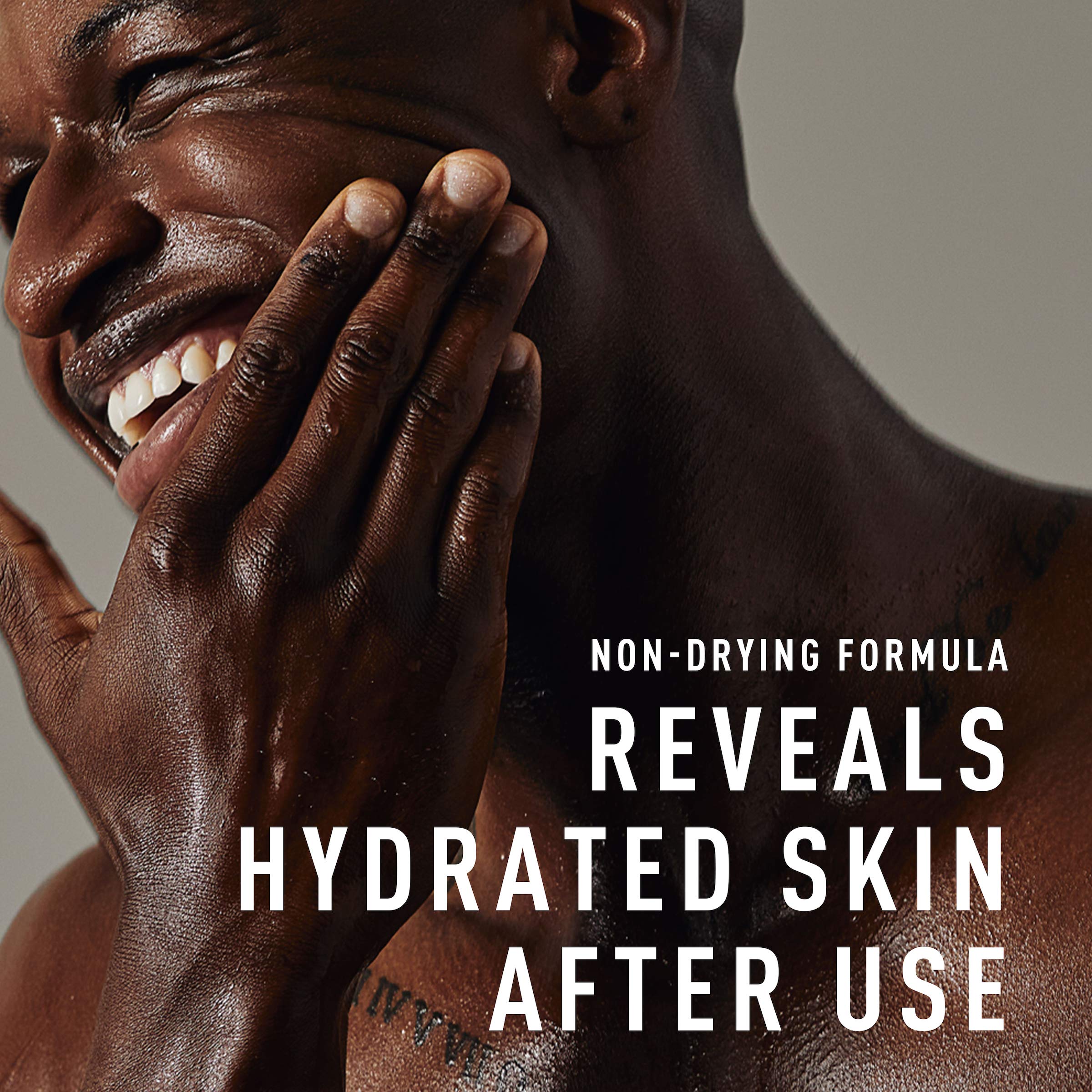 Bevel Exfoliating Body Wash with Argan oil droplets for hydration