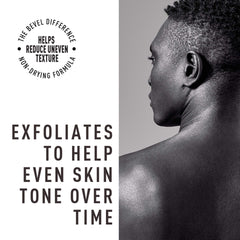 Bevel Exfoliating Body Wash charcoal texture closeup highlighting detox and cleansing