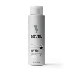 Bevel Exfoliating Body Wash Dark Cassis bottle fuels a refreshing shower routine