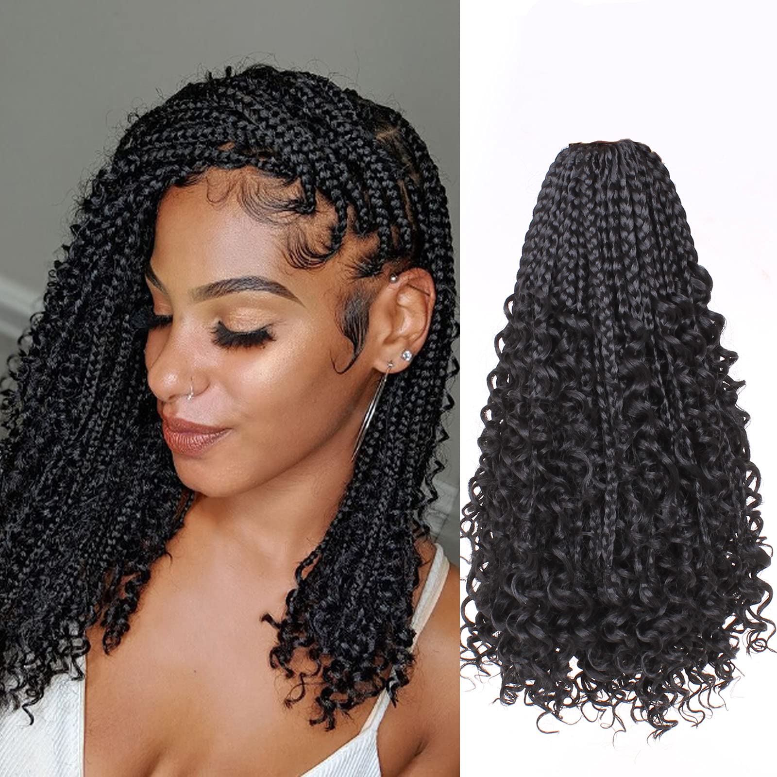 Beverlee boho box braids 14-inch contents for a fuller protective style.
