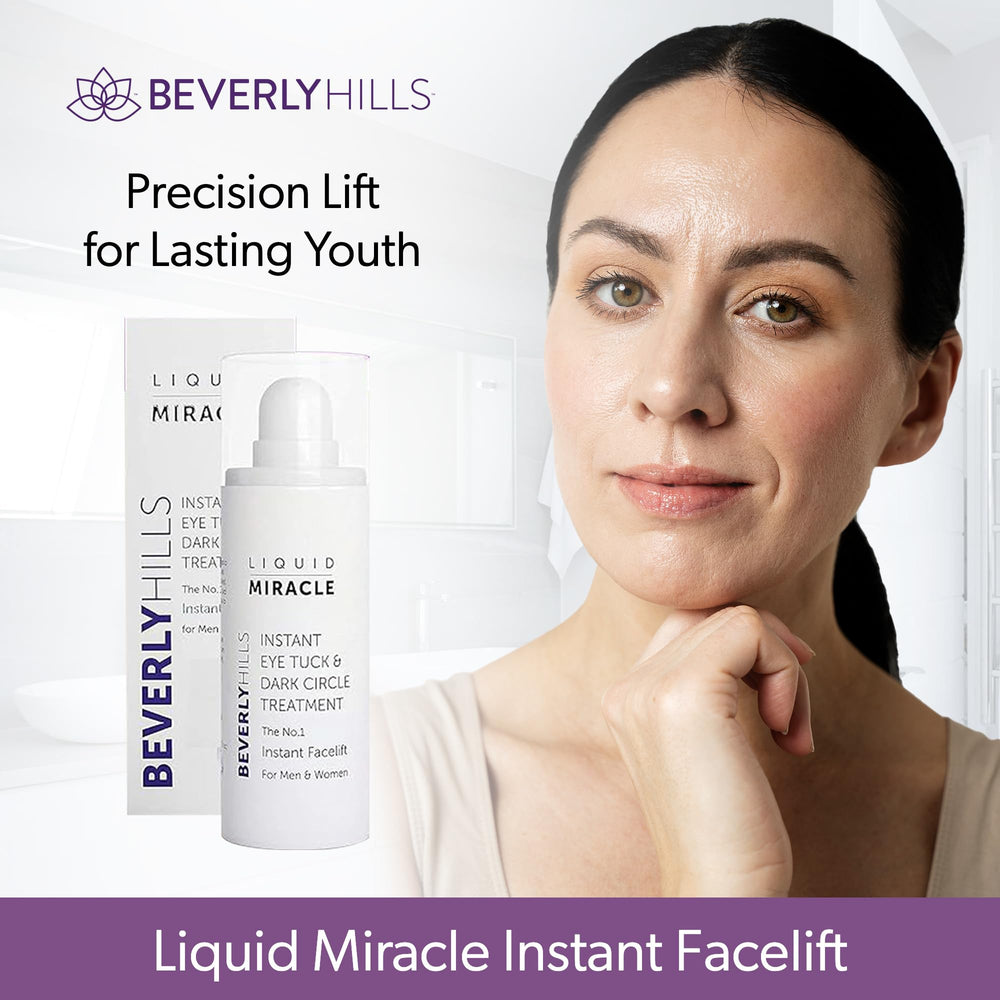Beverly Hills Eye Serum travel-friendly bottle on vanity