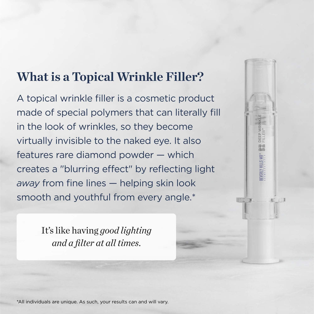 Beverly Hills MD Deep Wrinkle Filler applicator applying product to fine lines