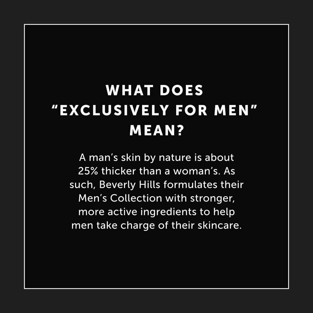 Beverly Hills Mens Premium spa experience scene reinforces luxe skincare vibe.