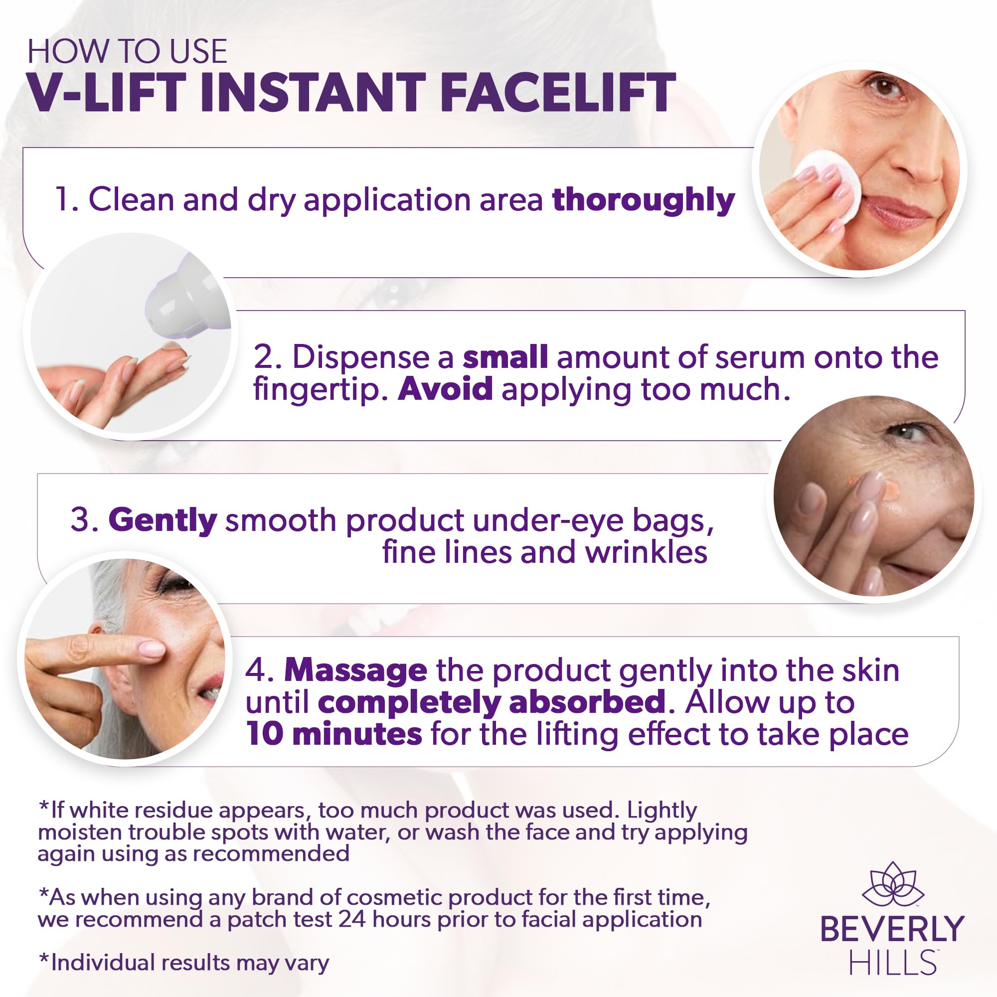 BEVERLY HILLS V-LIFT daily eye routine image suggests a quick boost.