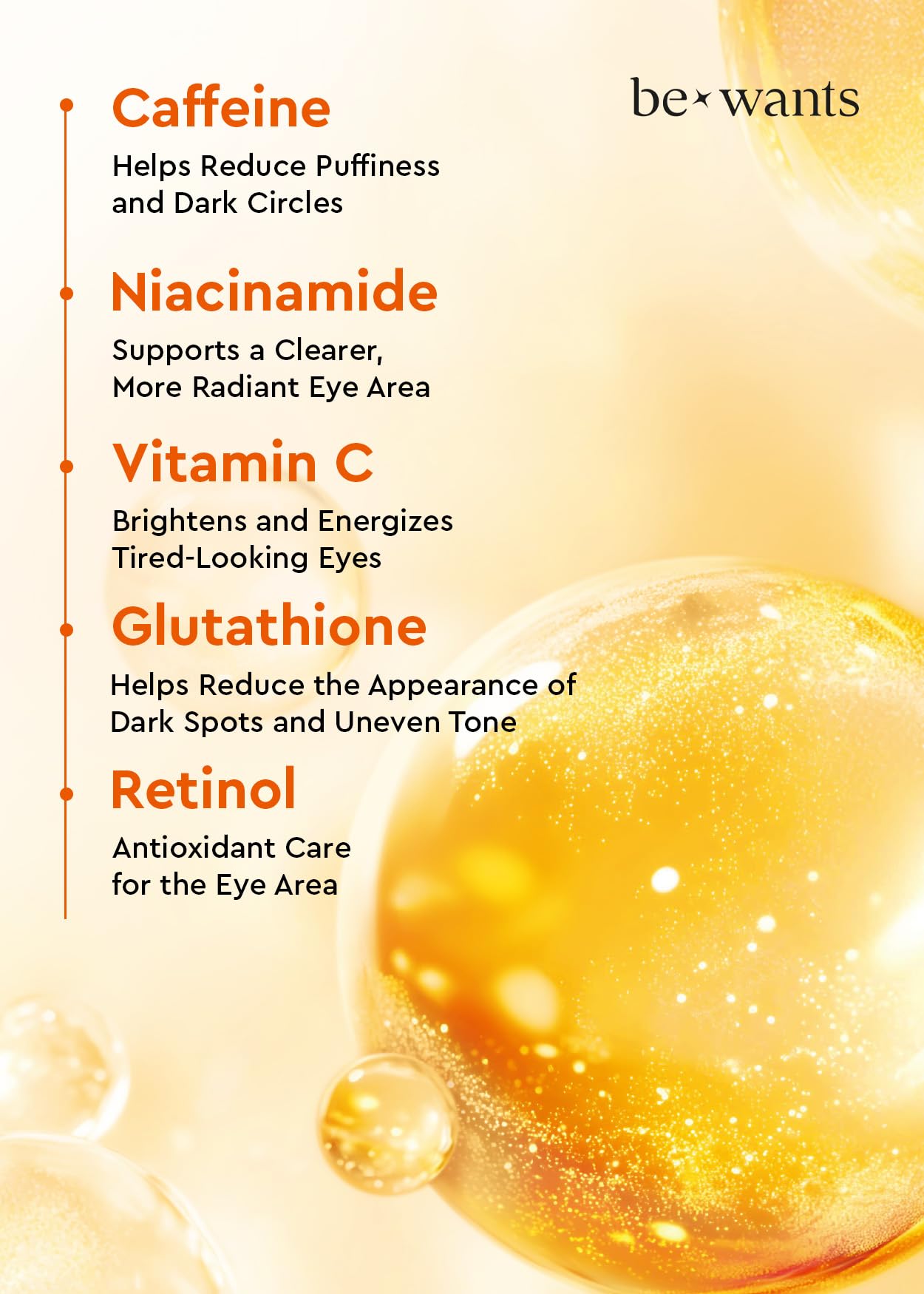 BE+WANTS Bewants hydrogel eye patches under-eye application demonstrates secure adhesion.