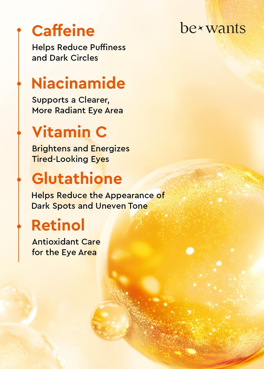 BE+WANTS Bewants hydrogel eye patches under-eye application demonstrates secure adhesion.