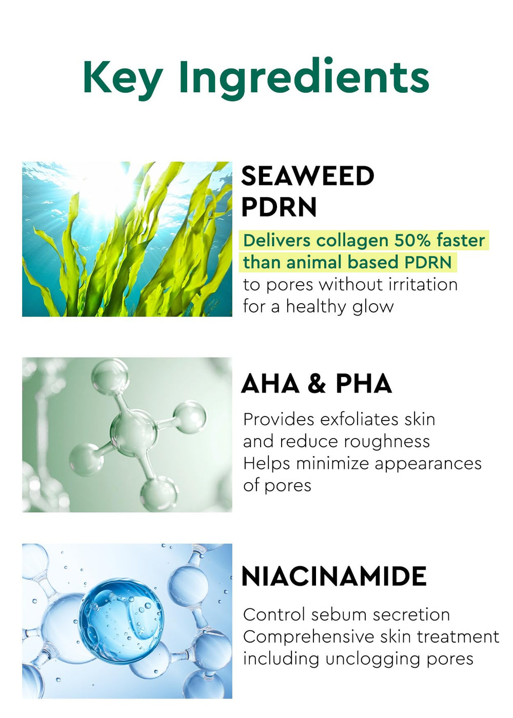 BE+WANTS Seaweed PDRN jelly mask peel-off action reveals clean skin