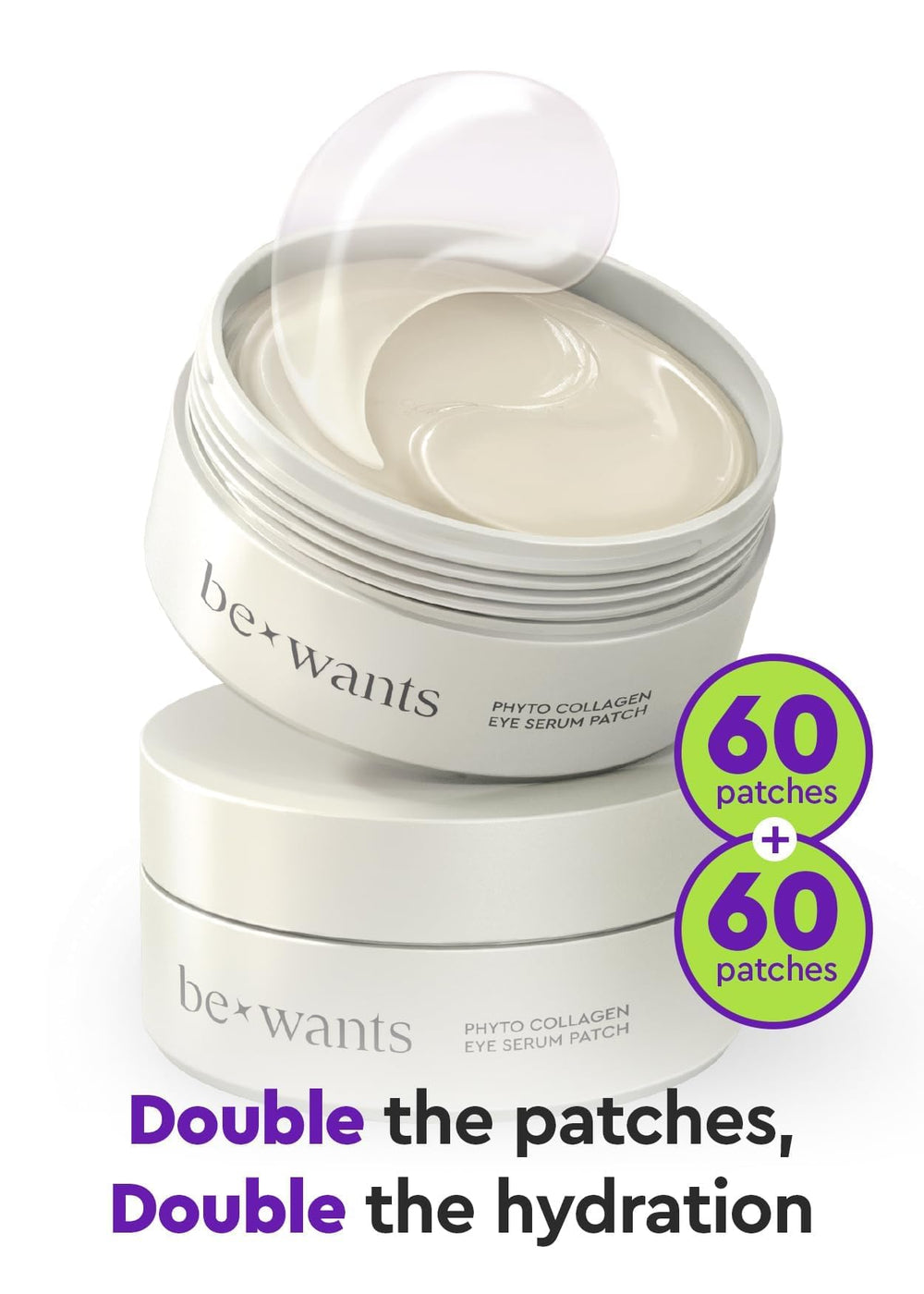 BE+WANTS Bewants under-eye patches with bamboo water hydrate and soothe the skin