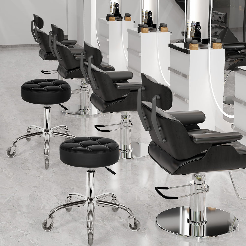 BEWISHOME silent rubber casters glide quietly across floors